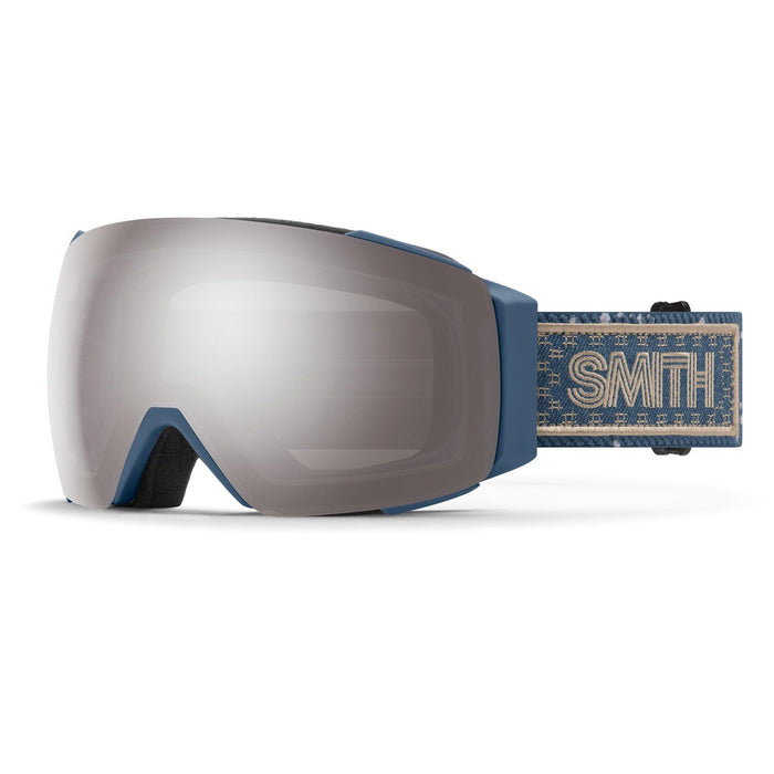 Smith I/O Mag Snow Goggles Future Grey Warm Steel, Sun Platinum Mirror + Bonus