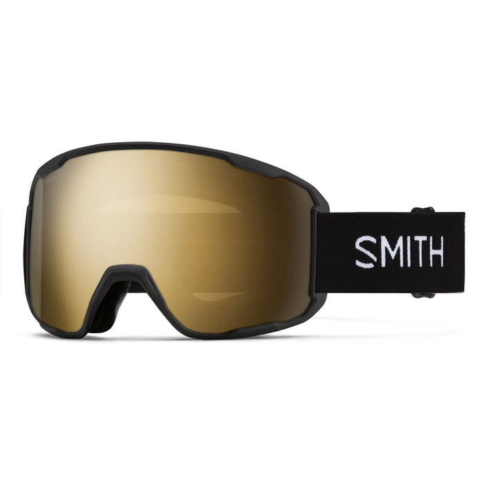black mirror ski goggles Smith Preview Ski / Snow Goggles Black, ChromaPop Sun Black Gold Mirro — Boarderline Insanity