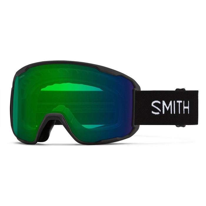 Smith Preview Ski / Snow Goggles Black, ChromaPop Everyday Green Mirror Lens New