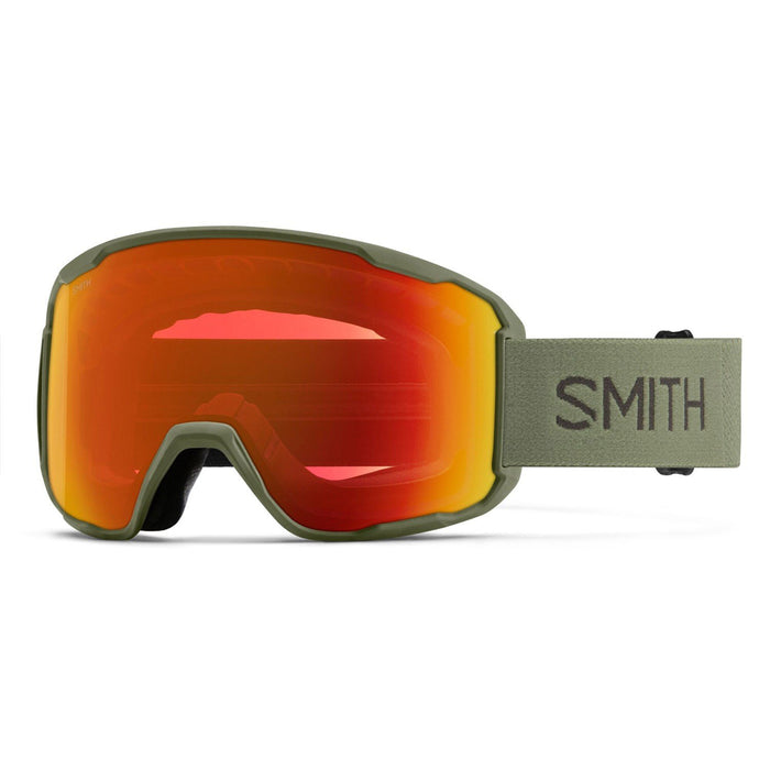 Smith Preview Ski / Snow Goggles Fatigue Green Frame, Everyday Red Mirror Lens
