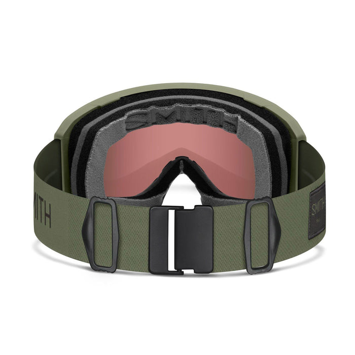 Smith Preview Ski / Snow Goggles Fatigue Green Frame, Everyday Red Mirror Lens