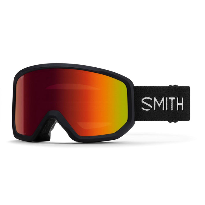 Smith Transfer Ski / Snow Goggles, Black Frame, Red Sol-X Mirror Lens New