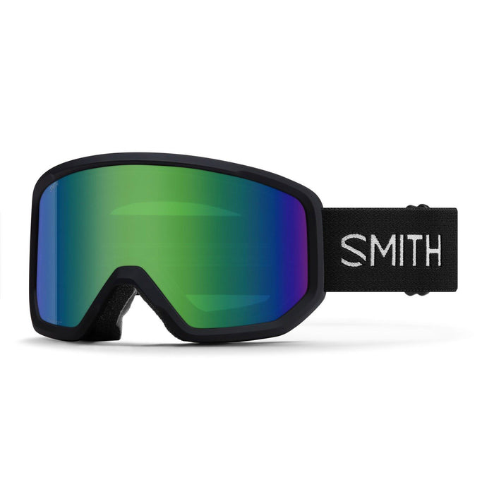 Smith Transfer Ski / Snow Goggles, Black Frame, Green Sol-X Mirror Lens New