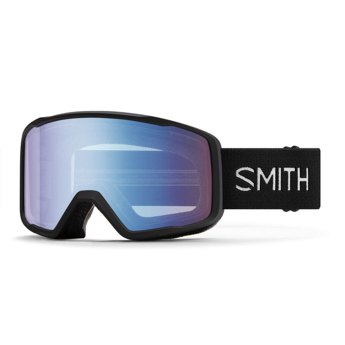 Smith Tribute Ski / Snow Goggles Black Frame, Blue Sensor Mirror Lens, Small Fit