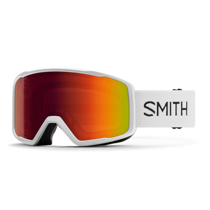 Smith Tribute Ski / Snow Goggles White Frame, Red Sol-X Mirror Lens, Small Fit