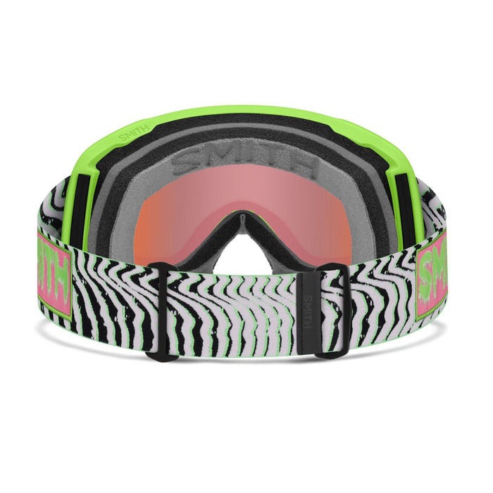 Smith Shakedown Snow Goggles Slime Static Shag, Everyday Green Mirror + Bonus