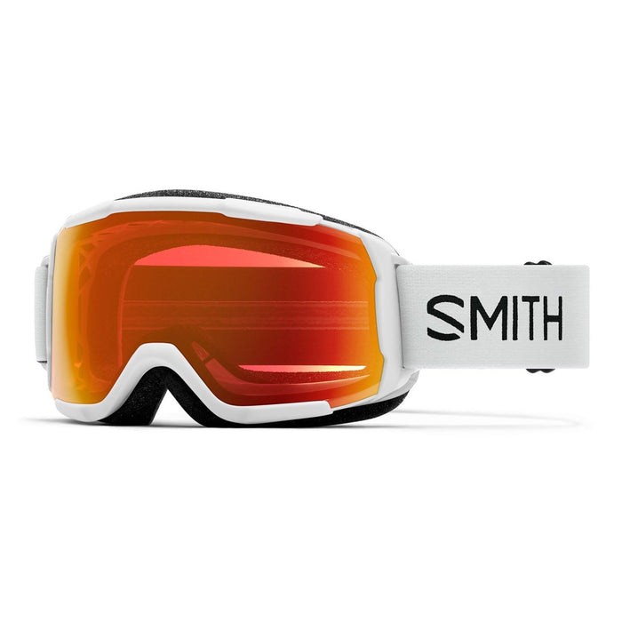 Smith Grom Youth Snow Goggles White Frame, ChromaPop Everyday Red Mirror Lens