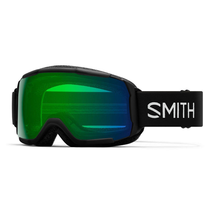 Smith Grom Youth Snow Goggles Black Frame, ChromaPop Everyday Green Mirror Lens
