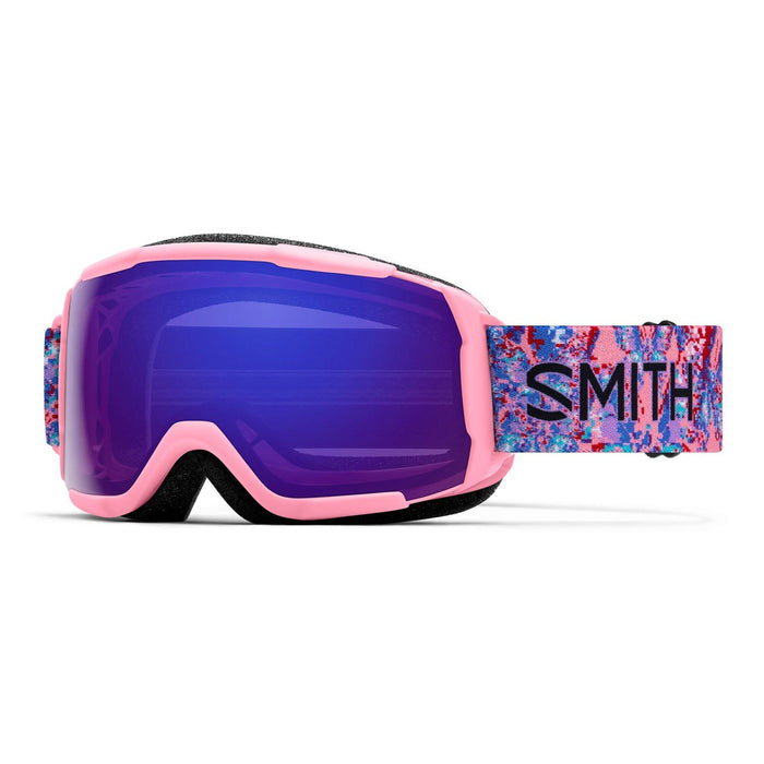 Smith Grom Youth Snow Goggles Pink LoFi Butterfly, Everyday Violet Mirror Lens