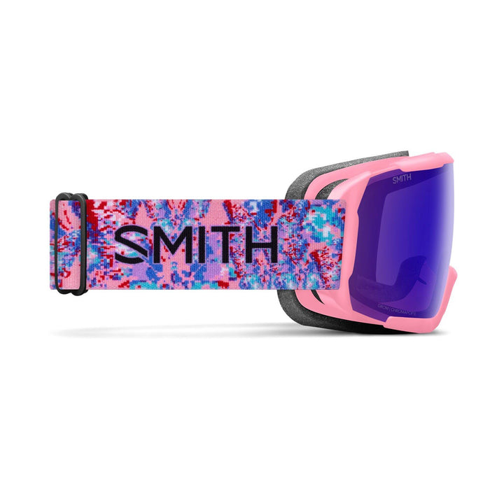 Smith Grom Youth Snow Goggles Pink LoFi Butterfly, Everyday Violet Mirror Lens