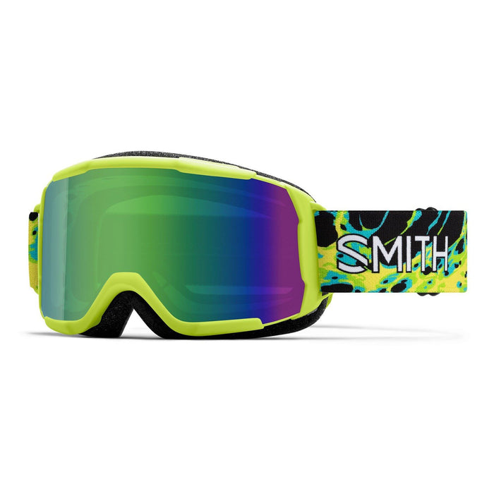 Smith Daredevil Youth Snow Goggles Electric Lime Slime, Green Sol-X Mirror Lens