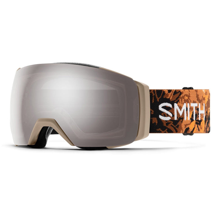 Smith I/O Mag XL Snow Goggles Classic Beige Botanist, Sun Platinum Mirror +Bonus
