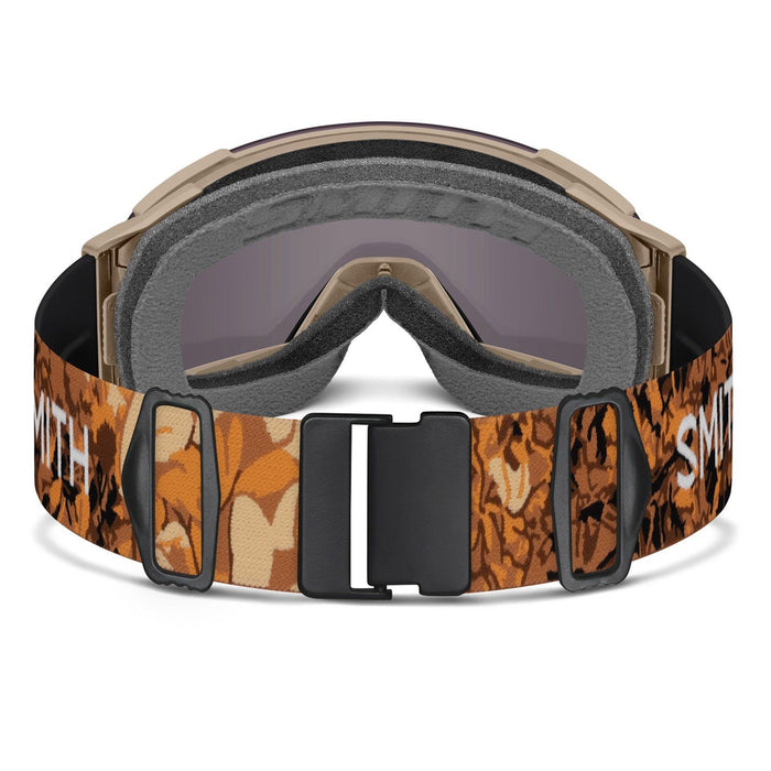 Smith I/O Mag XL Low Bridge Snow Goggles, Beige Botanist, Sun Platinum Mirror +