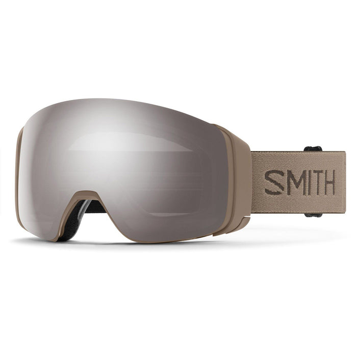 Smith 4D Mag Snow Goggles Bandit Frame, Sun Platinum Mirror Lens + Bonus New
