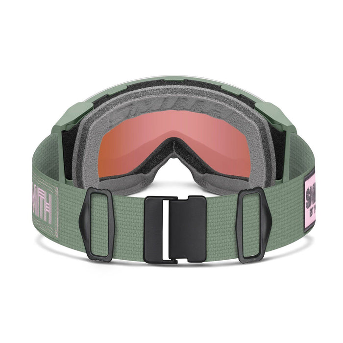 Smith 4D Mag Snow Goggles Olive Warm Steel Everyday Rose Gold Mirror Lens +Bonus