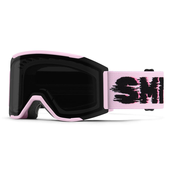Smith Squad Mag Snow Goggles Pink Frost Flex Glitch, CP Sun Black Lens + Bonus