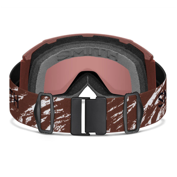 Smith Squad Mag Snow Goggles Rust ReNU Natural, Everyday Red Mirror Lens + Bonus