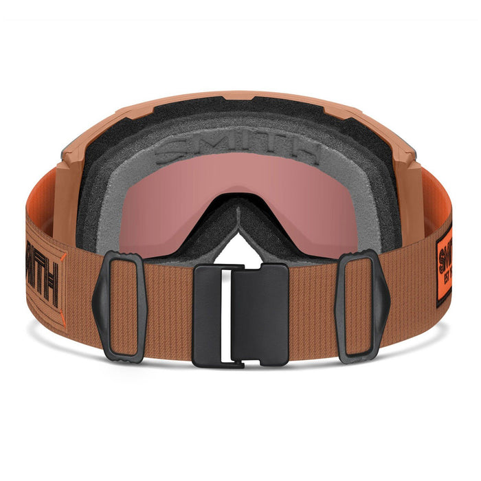 Smith Squad Mag Low Bridge Snow Goggles Camel Warm Steel, Everyday Red Mirror +
