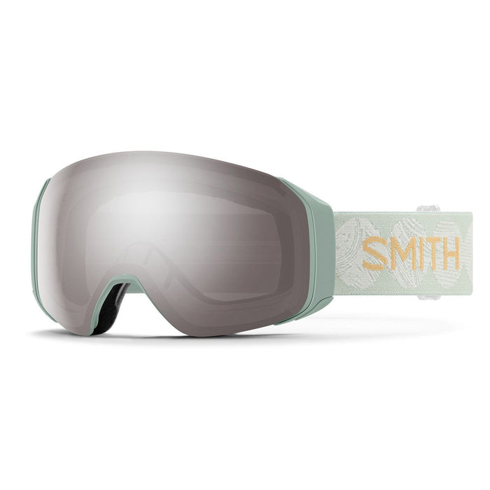 Smith 4D Mag S Snow Goggles Soft Grass Waves, CP Sun Platinum Mirror Lens +Bonus
