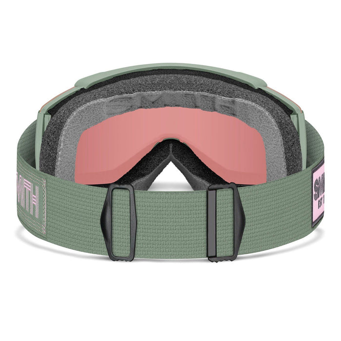 Smith Squad S Snow Goggles Olive Warm Steel, Everyday Rose Gold Mirror + Bonus