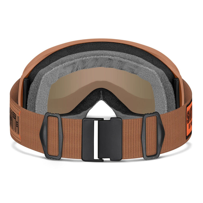 Smith Reason OTG Ski / Snow Goggles Camel Warm Steel, Red Sol-X Mirror Lens New