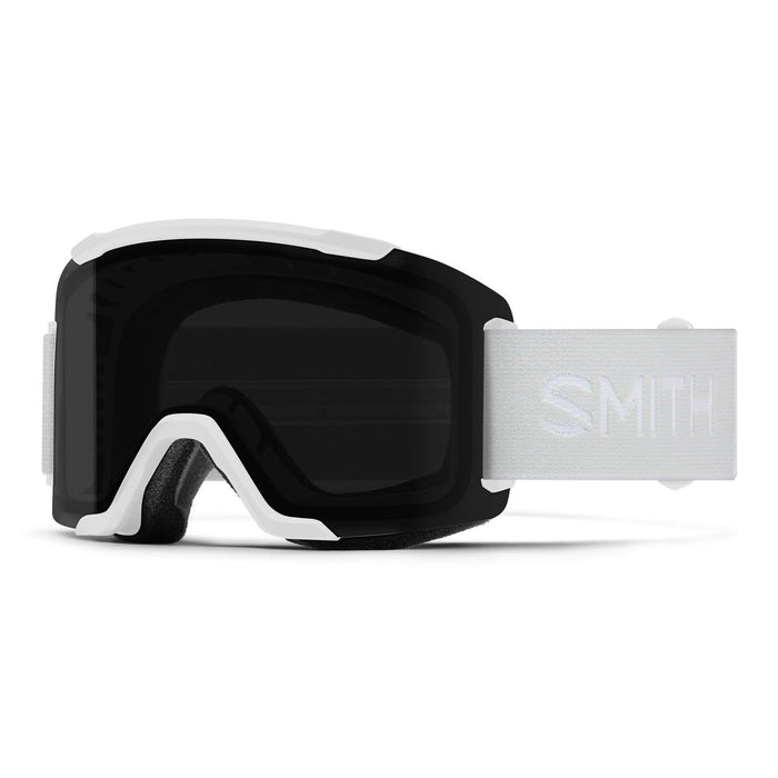 Smith Squad Snow Goggles White Vapor Frame, ChromaPop Sun Black Lens + Bonus New