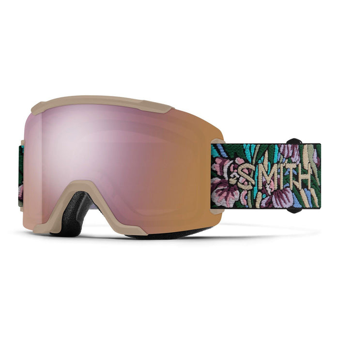 Smith Squad Snow Goggles Iris Pham AC, CP Everyday Rose Gold Mirror Lens + Bonus