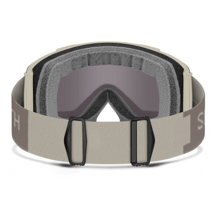 Smith Stash XL Low Bridge Fit Snow Goggles Chalk, Sun Black Gold Mirror + Bonus