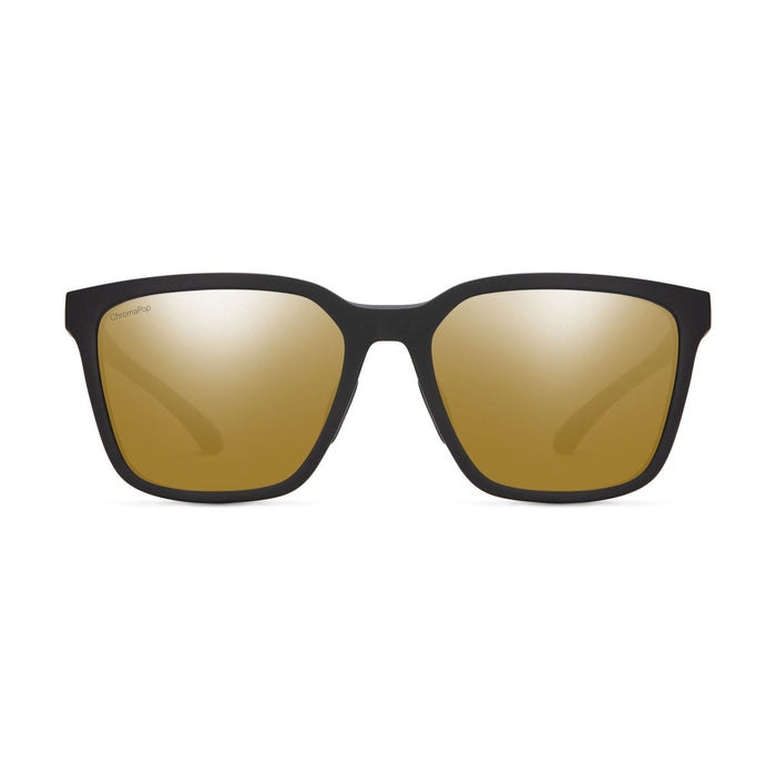 Smith Optics Shoutout Sunglasses Matte Black Chromapop Polarized Bronze Mirror