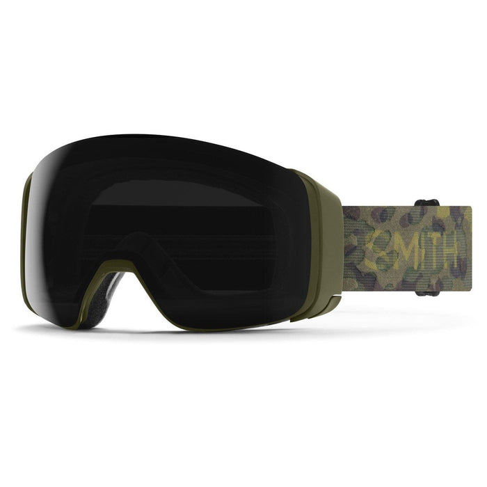 Smith 4D Mag Snow Goggles Vintage Camo, Chromapop Sun Black Lens + Bonus New