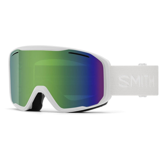 Smith Blazer Ski / Snow Goggles, White Frame, Green Sol-X Mirror Lens New