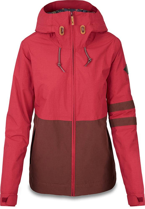 Dakine Juniper Snowboard Jacket, Women's Medium, Deep Garnet / Rust Brown New