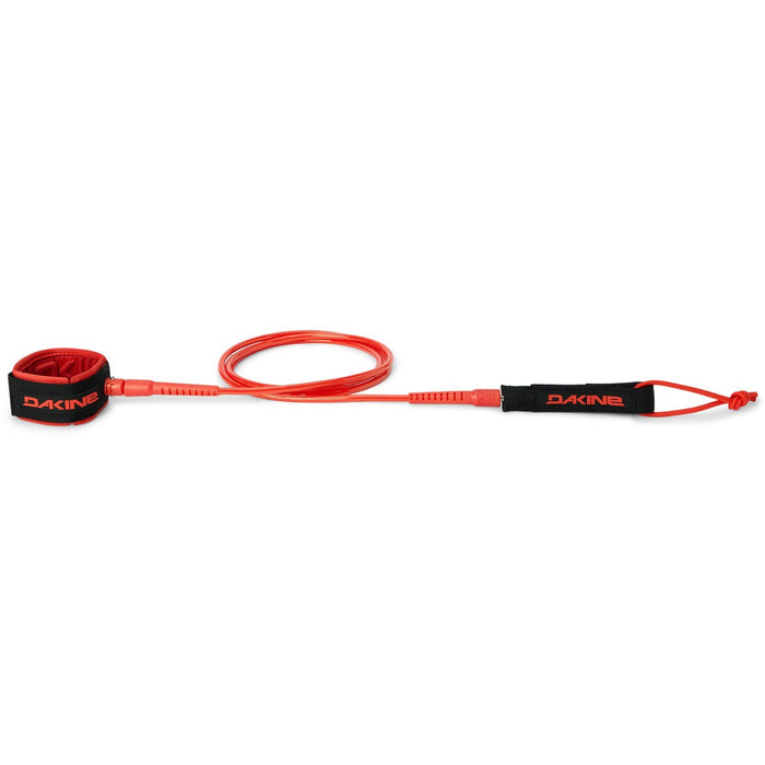 Dakine Kainui Team Surf Leash, 6' x 1/4", Flame Scarlet Red New