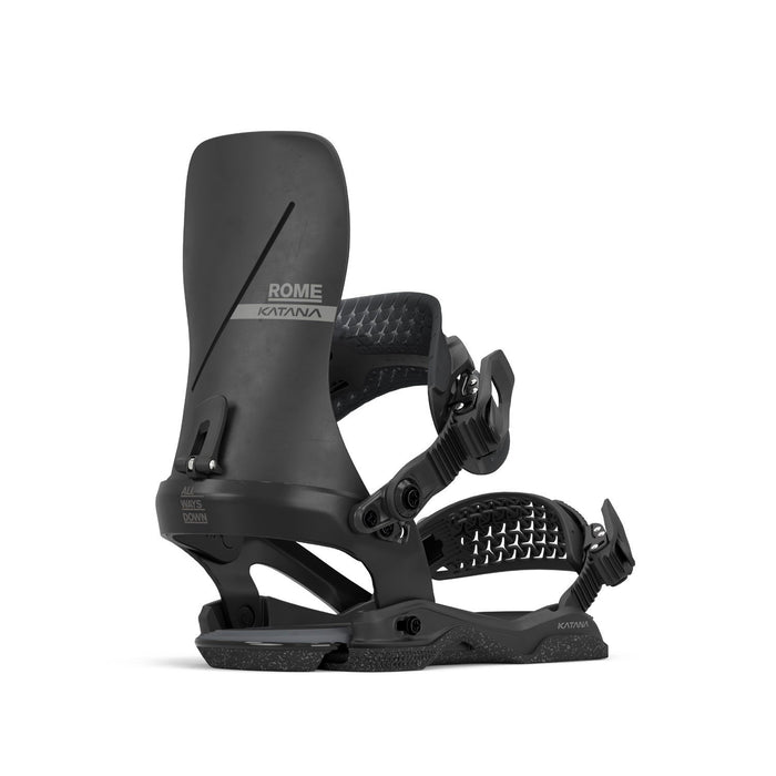 Rome Katana AW Snowboard Bindings L/XL (Mens 10.5-12.5) Black New 2026