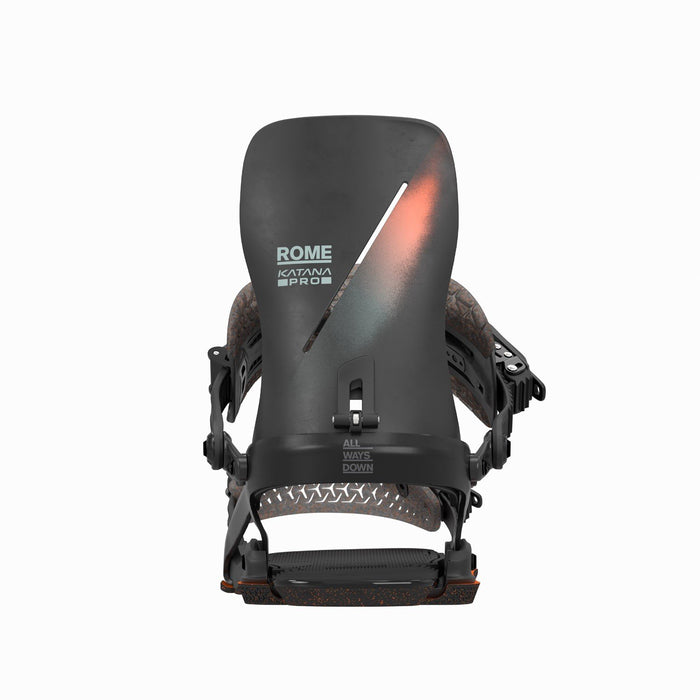 Rome Katana AW Pro Snowboard Bindings L/XL (Men US 10.5-13) Black/Slate New 2026