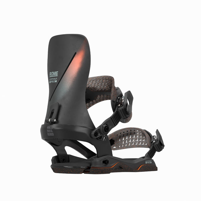 Rome Katana AW Pro Snowboard Bindings L/XL (Men US 10.5-13) Black/Slate New 2026