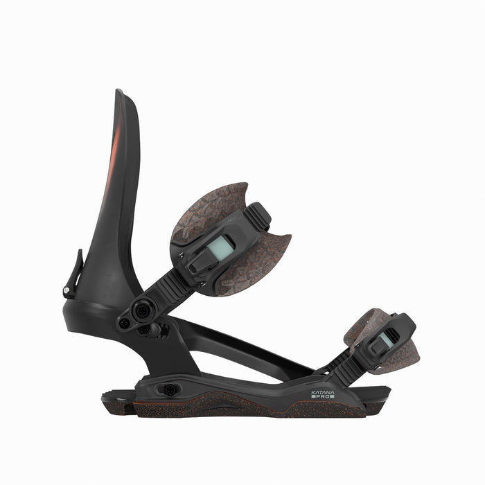 Rome Katana AW Pro Snowboard Bindings L/XL (Men US 10.5-13) Black/Slate New 2026