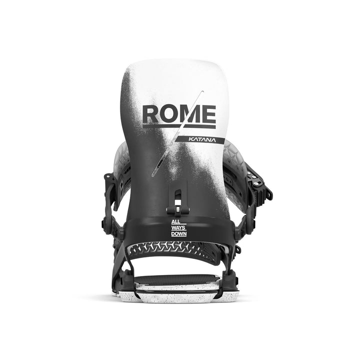 Rome Katana AW Snowboard Bindings L/XL (Mens 10.5-12.5) White/Black New 2026