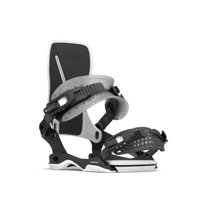 Rome Katana AW Snowboard Bindings L/XL (Mens 10.5-12.5) White/Black New 2026