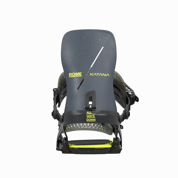 Rome Katana FW Snowboard Bindings M/L (Mens US 7.5-10) Blue/Acid New 2026
