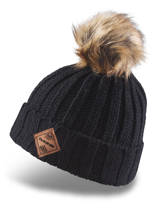 Dakine Youth Kylie Acrylic Ribbed Knit Pom Kid's Beanie Black New