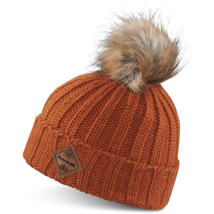 Dakine Youth Kylie Acrylic Ribbed Knit Pom Kid's Beanie Gingerbread New