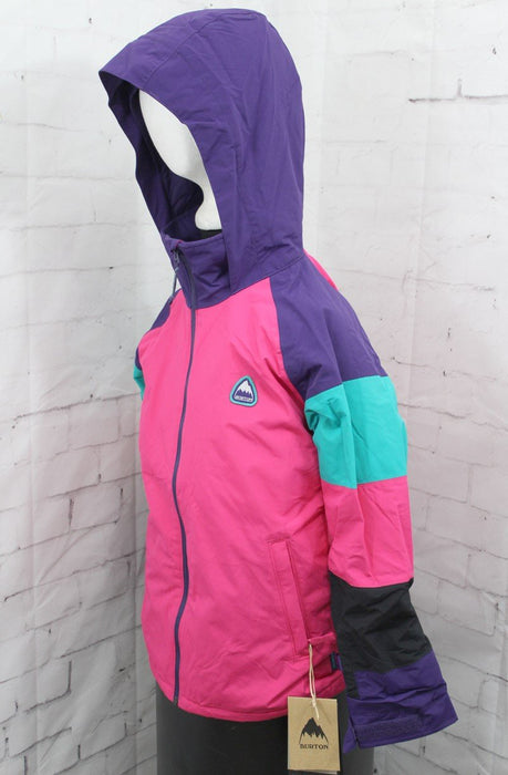 Burton Hart Snowboard Jacket, Youth Girls' Large, Pink / Purple New