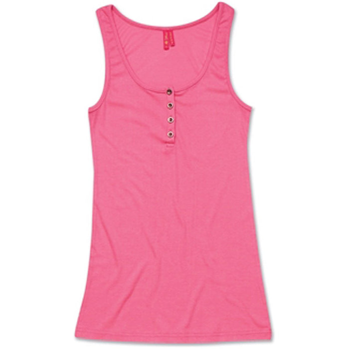 Dakine Women's Kela Rib Henley Tank Sleeveless Shirt Medium Petunia Pink New