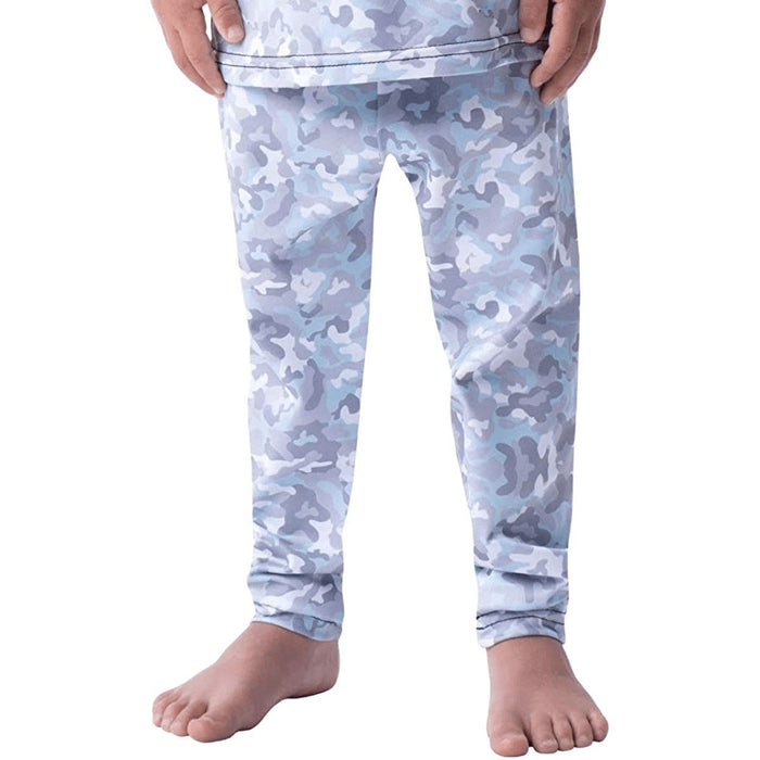 BlackStrap Kid's Therma Base Layer Pants Bottom XS 3-4 Mountain Camo Blue New