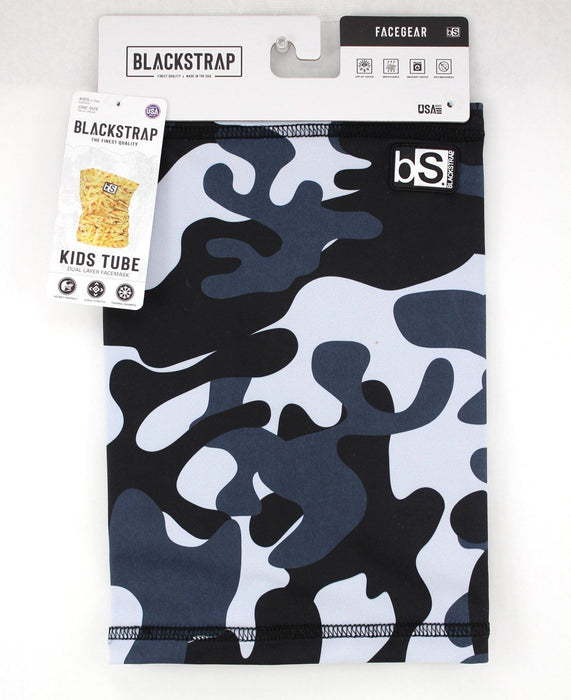 BlackStrap Kids Dual Layer Tube Neck Warmer Navy Camo OSFM KIDS ages 2-7ish New