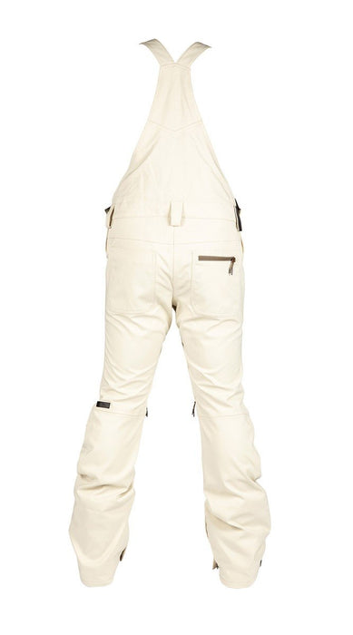 L1 Loretta Overall Bib 20K Shell Snowboard Pants, Women's Medium Slim, Bone New