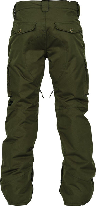 L1 Premium Regular Fit Cargo Snowboard Pants Mens Large Military Green
