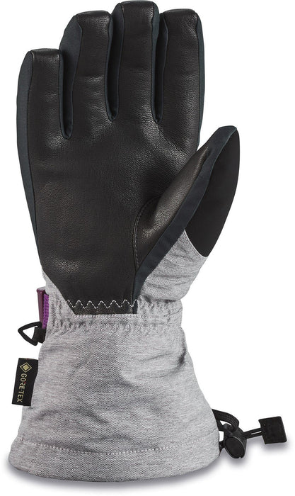 Dakine Leather Sequoia Gore Tex® Snowboard Gloves Women's Medium Silver Grey New