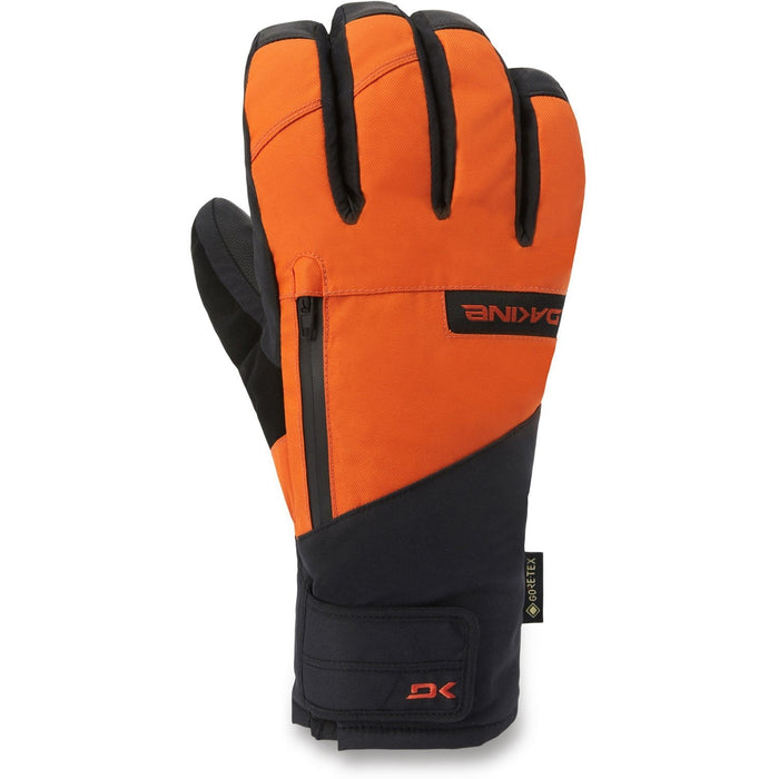 Dakine Leather Titan Gore-Tex Short Gloves Mens Large Pumpkin w/Removable Liners